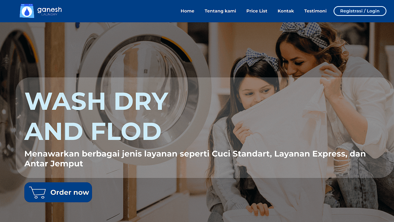 Laundry Ganesh UI/UX